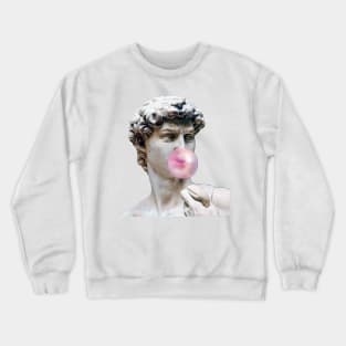 David with bubble gum Crewneck Sweatshirt